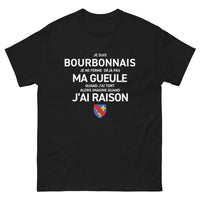 Thumbnail for T-shirt Bourbonnais noir - Je suis Bourbonnais, je ne ferme pas ma gueule