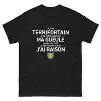 Thumbnail for T-shirt Terrifortain noir - Fierté et humour local