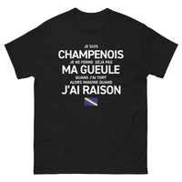 Thumbnail for T-shirt Champagne noir - Je suis Champenois, je ne ferme pas ma gueule