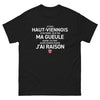 T-shirt Haut-Viennois noir - Je suis Haut-Viennois, humour assuré