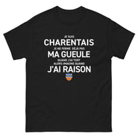 Thumbnail for T-shirt Charente noir - Je suis Charentais, fier et bavard