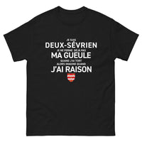 Thumbnail for T-shirt Deux-Sèvres noir - Je suis Deux-Sévrien, bavard