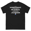 T-shirt Morbihan noir - Je ne ferme pas ma gueule