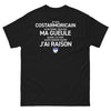 T-shirt Costarmoricain noir - Je ne ferme pas ma gueule