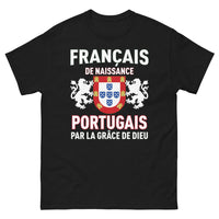 Thumbnail for T-shirt Franco-Portugais noir - Français de Naissance, Portugais