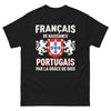 T-shirt Franco-Portugais noir - Français de Naissance, Portugais