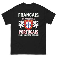Thumbnail for T-shirt Français noir - Français de naissance, Portugais par grâce