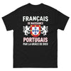 T-shirt Français noir - Français de naissance, Portugais par grâce