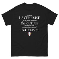 Thumbnail for T-shirt Mayennais noir - Je suis Mayennaise, humour et fierté