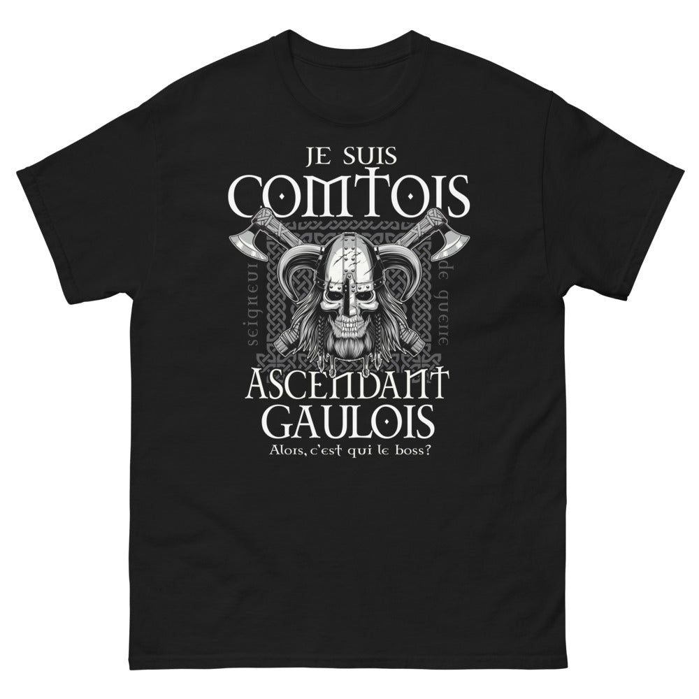 T-shirt Comtois noir - Je suis Comtois, Seigneur de Guerre