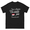 T-shirt Alsacien noir - Un Alsacien ne vieillit pas, il prend de la valeur
