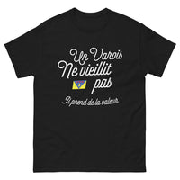Thumbnail for T-shirt Varrois noir - il prend de la valeur avec le temps