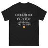 T-shirt Corrèze noir - Je ne ferme pas ma gueule
