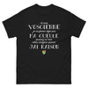 T-shirt Vosges noir - Je suis vosgienne, je ne ferme pas ma gueule