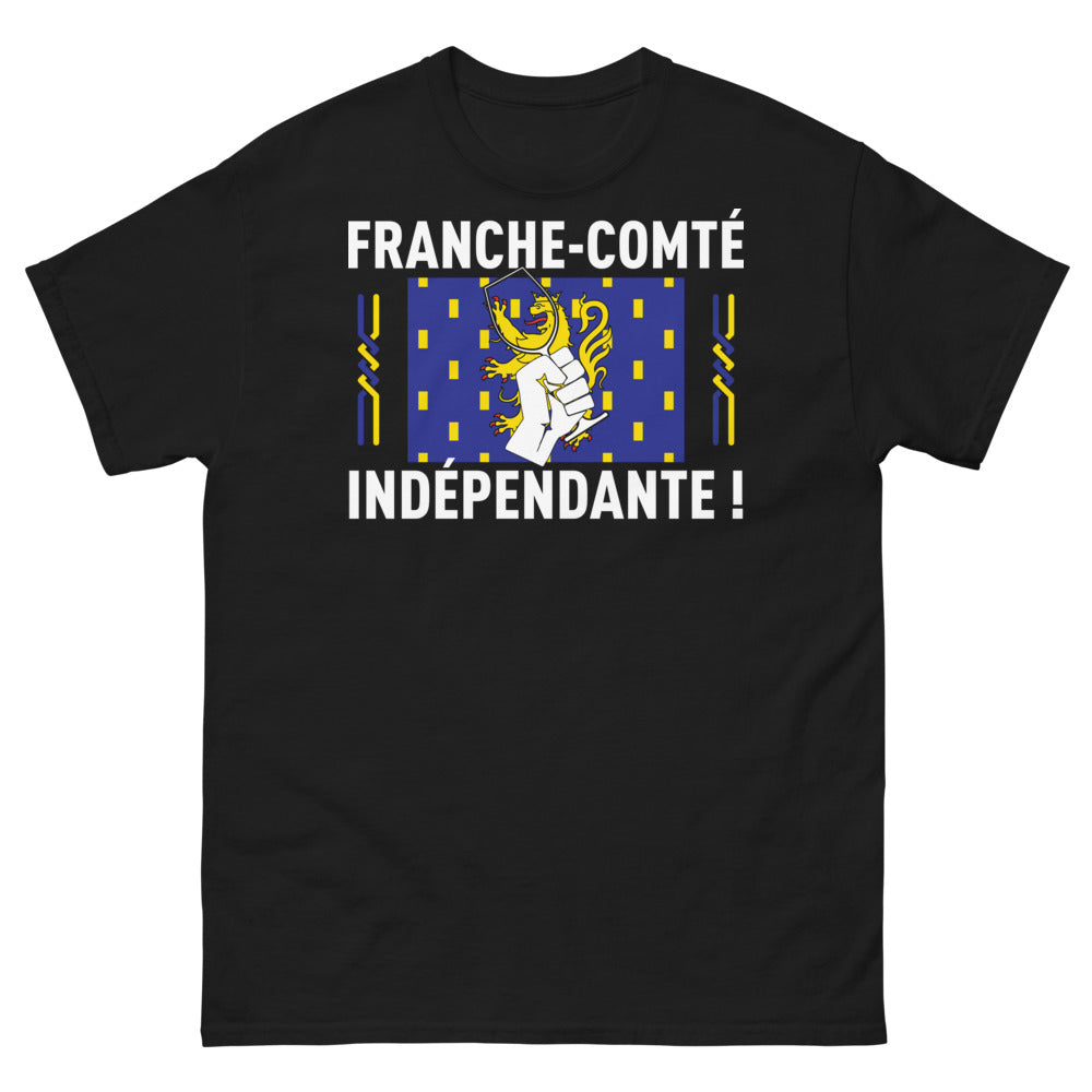 T-shirt Franche-Comté noir - Revendiquez vos racines comtoises