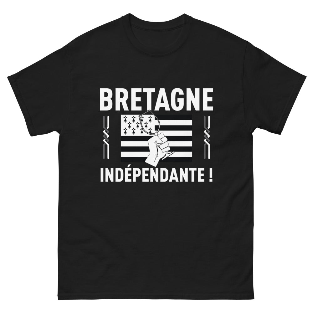 T-shirt Bretagne noir - Fierté régionale audacieuse