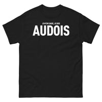 Thumbnail for T-shirt Aude noir - Je m'en cague, je suis audois