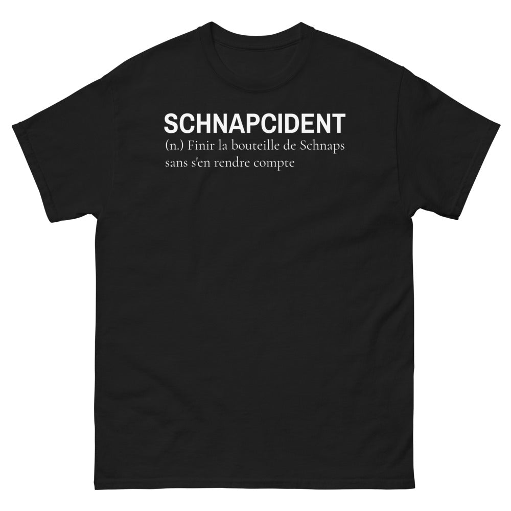 T-shirt Alsace noir - L'art de finir le schnaps