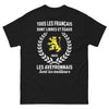 T-shirt Aveyron noir - Tous les Français sont égaux