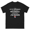 T-shirt Lot-et-Garonne noir - Je suis Lot-et-Garonnais, humour