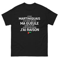 Thumbnail for T-shirt Martinique noir - Je suis Martiniquais, humour