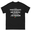 T-shirt Martinique noir - Je suis Martiniquais, humour