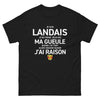 T-shirt Landais noir - Fier de ma parole !