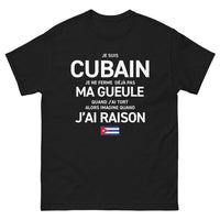 Thumbnail for T-shirt Cuba noir - Je ne ferme jamais la gueule