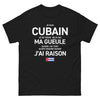 T-shirt Cuba noir - Je ne ferme jamais la gueule