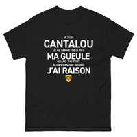 Thumbnail for T-shirt Cantalou noir - Je suis fier et bavard !