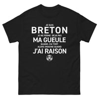 Thumbnail for T-shirt Bretagne noir - Je suis breton, je ne ferme pas ma gueule