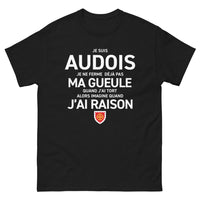 Thumbnail for T-shirt Audois noir - Je ne ferme déjà pas ma gueule quand j'ai tort