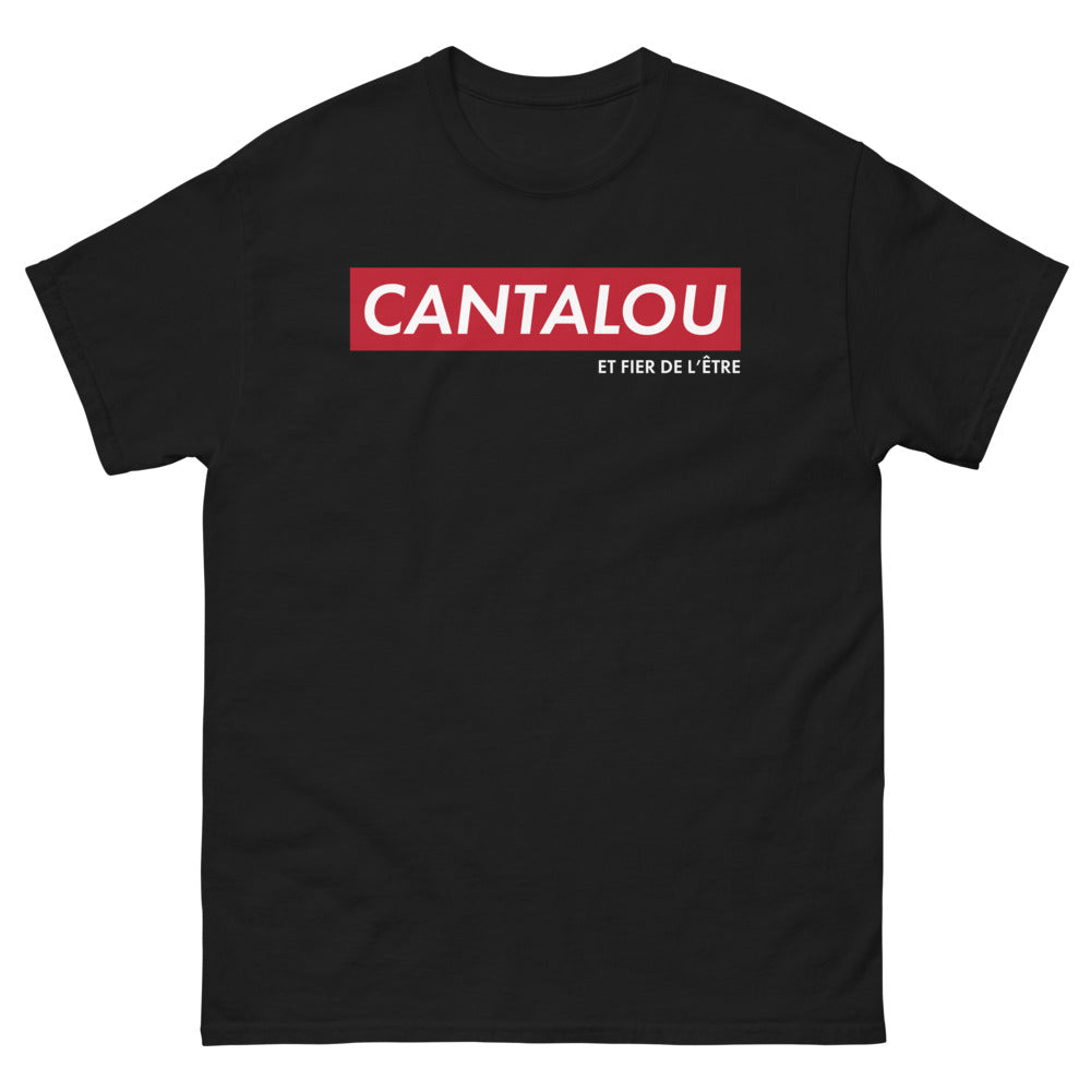 T-shirt Cantal noir - Cantalou et fier de l'être face