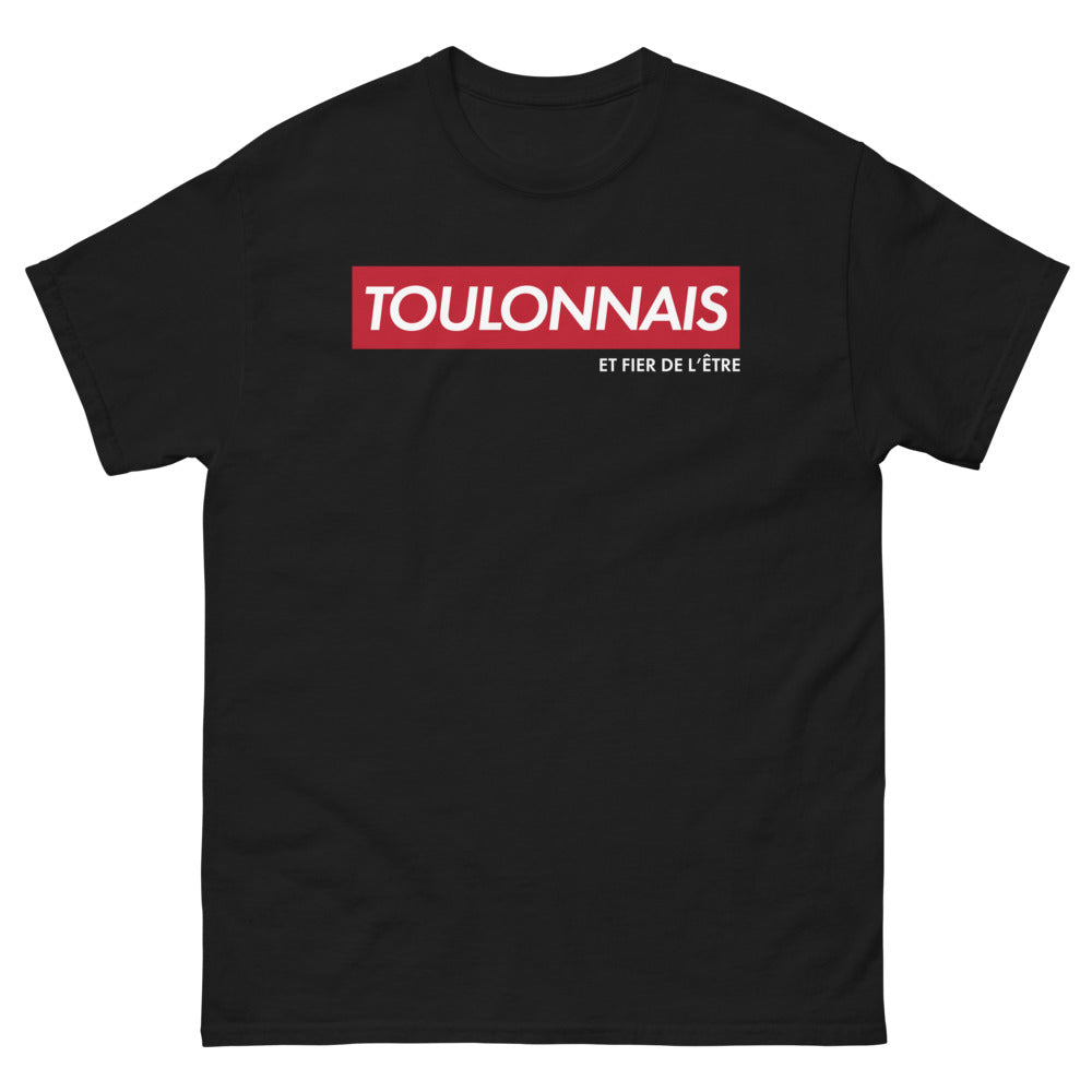 T-shirt Toulon noir - Fier de l'identité varoise