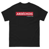 T-shirt Ardèche noir - Fier de l'Être avec humour local