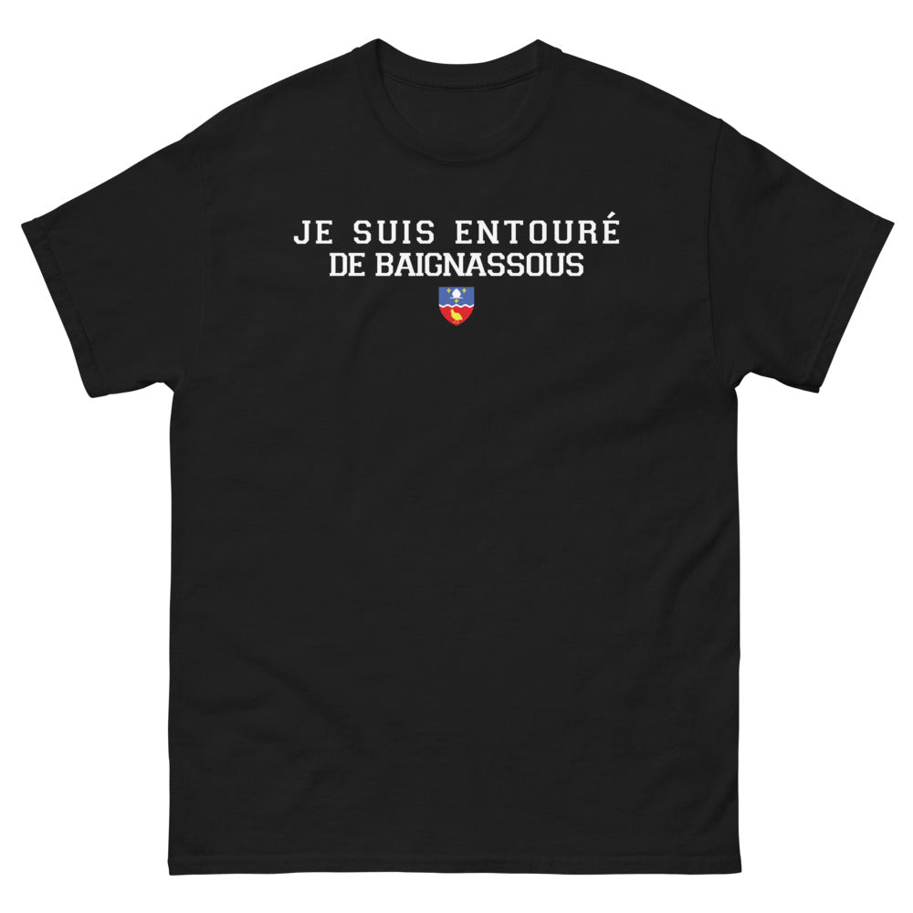 T-shirt Sud-Ouest noir - Je suis entouré de Baignassous