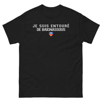 Thumbnail for T-shirt Sud-Ouest noir - Je suis entouré de Baignassous