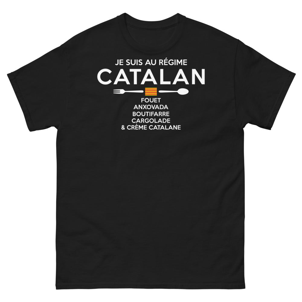T-shirt Catalan noir - Je Suis au Régime Catalan