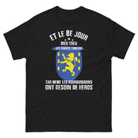 Thumbnail for T-shirt Francs-Comtois noir - Et le 8e jour, Dieu créa les Francs-Comtois
