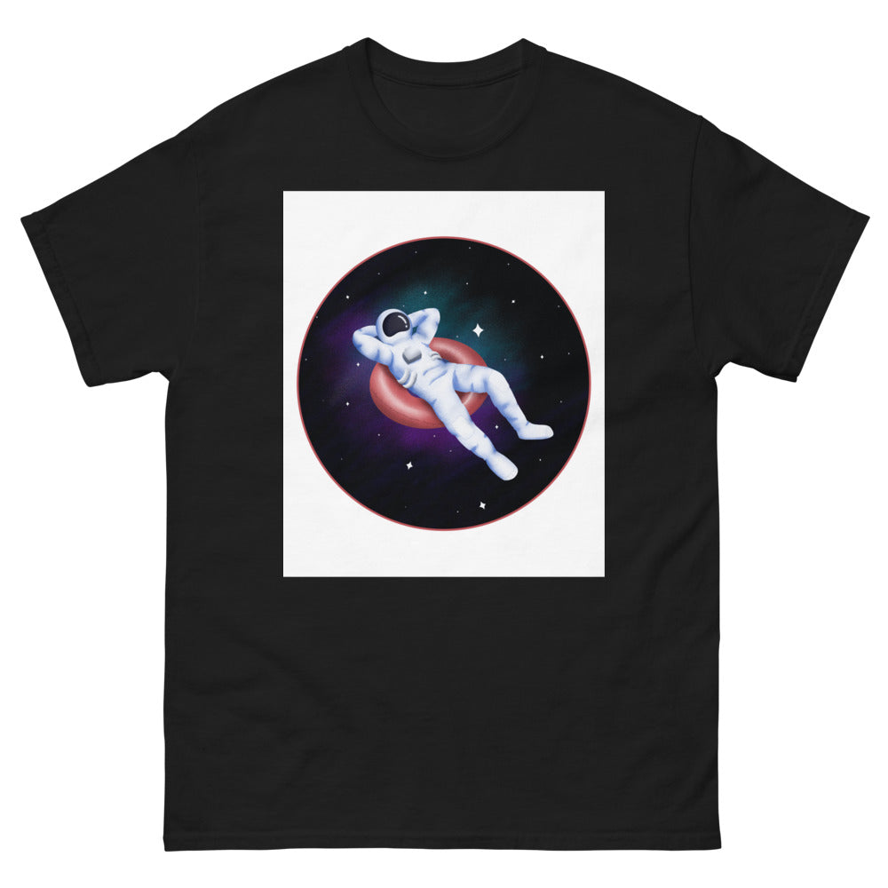T-shirt Espace noir - Astronaute dans l'univers