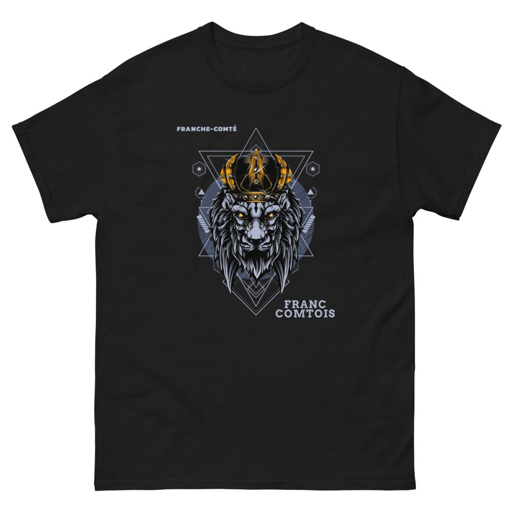 T-shirt Franc-Comtois noir - design sombre et humoristique