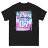 T-shirt 07 sombre noir - Style et fierté régionale