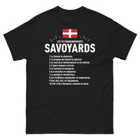 Thumbnail for T-shirt Savoie noir - Les 10 Commandements Savoyards