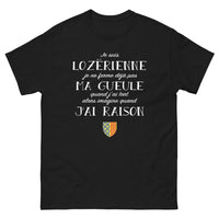 Thumbnail for T-shirt Lozérienne noir - Fier d'être authentique