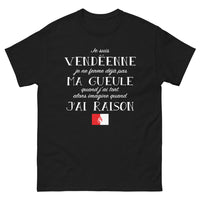 Thumbnail for T-shirt Vendéenne noir - Je ne ferme pas ma gueule