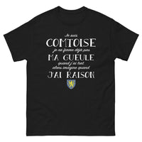 Thumbnail for T-shirt Comtoise noir - Pas ma gueule fermée même quand j'ai tort