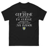 T-shirt Comtoise noir - Pas ma gueule fermée même quand j'ai tort