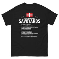 Thumbnail for T-shirt Savoie noir - Les 10 Commandements Savoyards