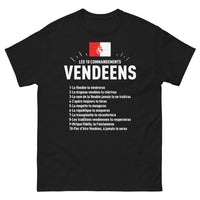 Thumbnail for T-shirt Vendée noir - Les 10 commandements vendéens