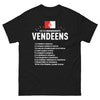 T-shirt Vendée noir - Les 10 commandements vendéens
